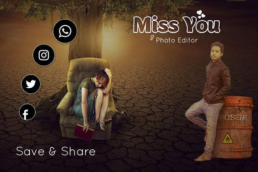 Miss You Photo Editor screenshot 5