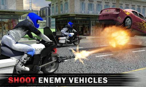 Police Bike Crime Patrol Squad: Gangster Car Chase screenshot 2