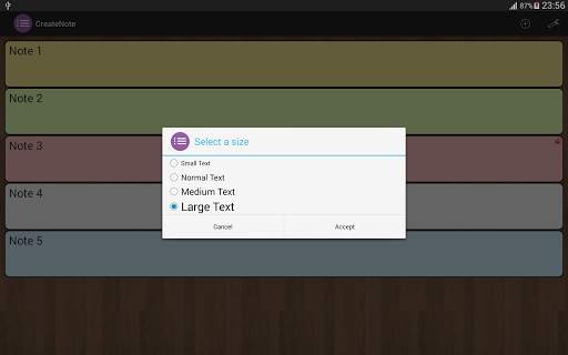 CreateNote: Notes, Alarm, Colors, Text to Speech 8 تصوير الشاشة