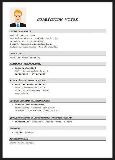 Curriculum Profissional screenshot 3