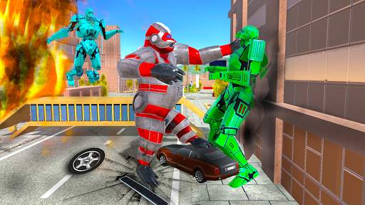 Angry Gorilla Robot Transform: Car Robot Games स्क्रीनशॉट 2