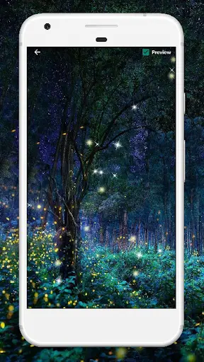 Night Forest Live Wallpaper 2 تصوير الشاشة