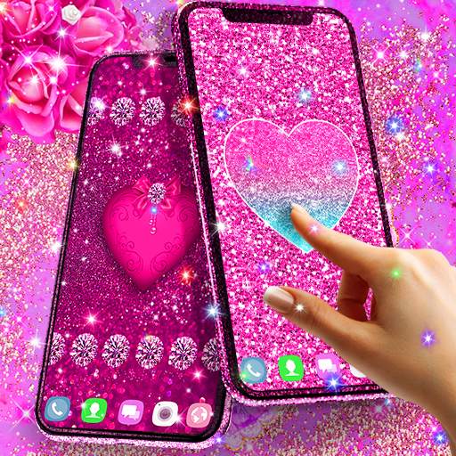 Pink glitter live wallpaper 25.8