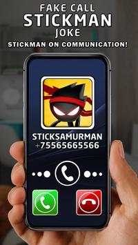 Stickman Ложный Звонок Шутка скриншот 2
