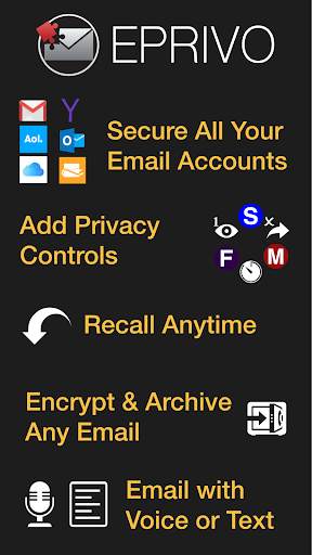 EPRIVO Private Email with Voice and Controls screenshot 1