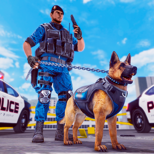 US City Police Dog Crime Chase icon