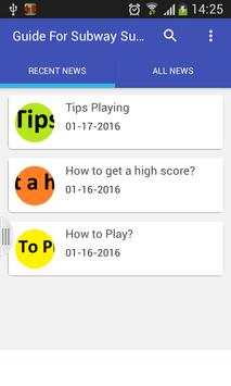 Guide For Subway Surfers स्क्रीनशॉट 2