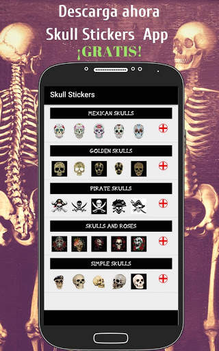 Stickers De Calaveras Para Chat - WAStickerApps screenshot 1