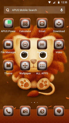 Smart Lion-APUS Launcher theme screenshot 2