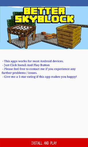 Better Skyblock for Minecraft PE screenshot 1
