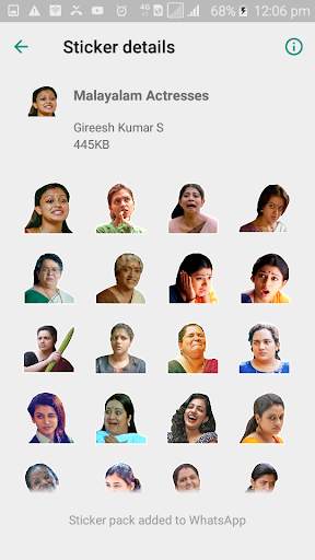 Malayalam Movie Actors Sticker Pack screenshot 3