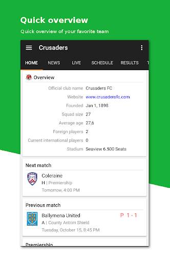 Football News Northern Ireland screenshot 1