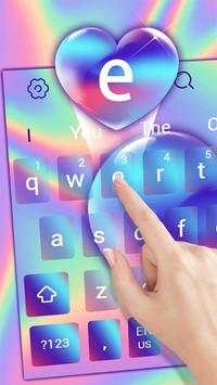 Crystal Gradient Heart Keyboard screenshot 2