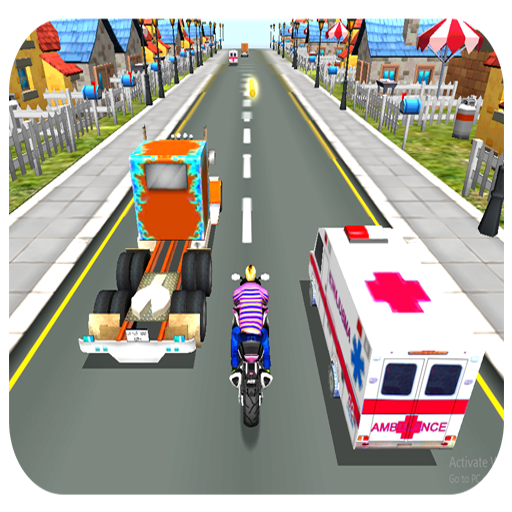 Moto rush traffic icon