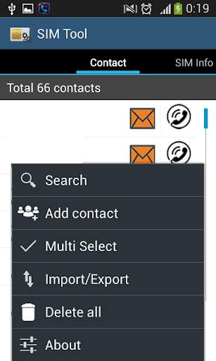 SIM card Toolkit manager application screenshot 2