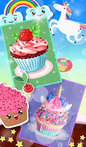Unicorn Rainbow Cup Cake - Kids Cooking Game screenshot 14