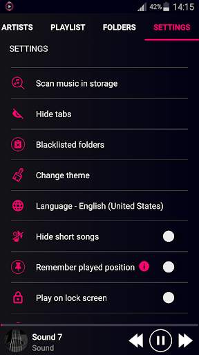 Mp3 Player 7 تصوير الشاشة