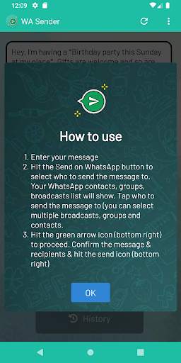 Send Message To Many Contacts (for WhatsApp) screenshot 5