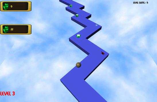 3D zigzag roll bola screenshot 2