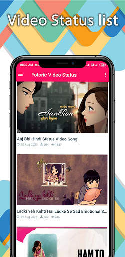 Fotoric Video Status-Romantic Feeling Video Status screenshot 2