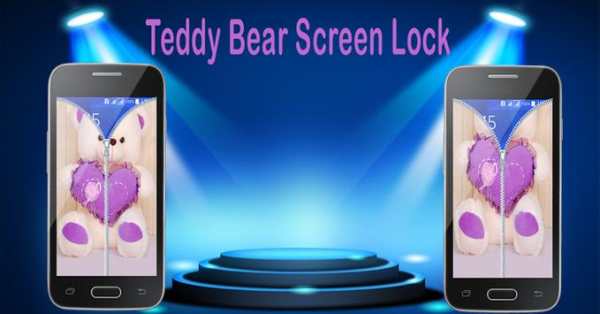 Teddy Bear Zipper screen Lock screenshot 2