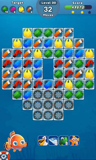 Ocean Sweep: Fun Match 3 Games for Ocean Cleanup. screenshot 2