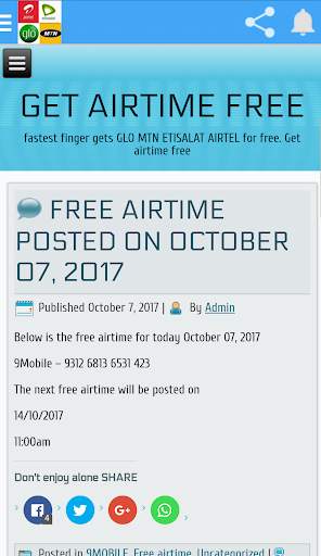 GET AIRTIME FREE 1 تصوير الشاشة
