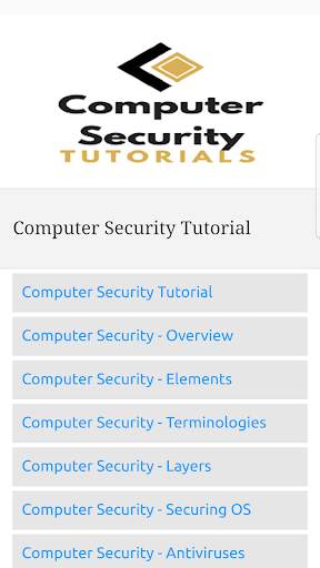 Learn Computer Security Tutorials screenshot 1