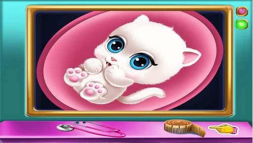 kittie Pregnant check up - ema pregnancy cat games screenshot 1