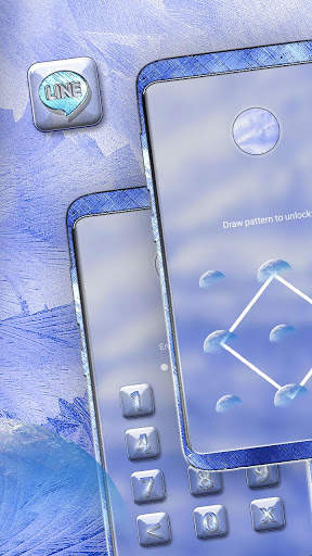 Blue Texture Launcher Theme screenshot 5