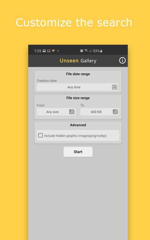 Unseen Gallery -Cached images  screenshot 1