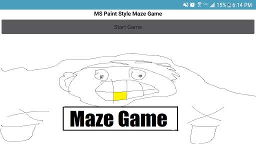 MS Paint Maze Game screenshot 1