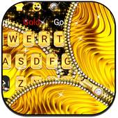 Golden Zipper Keyboard Theme 10001001