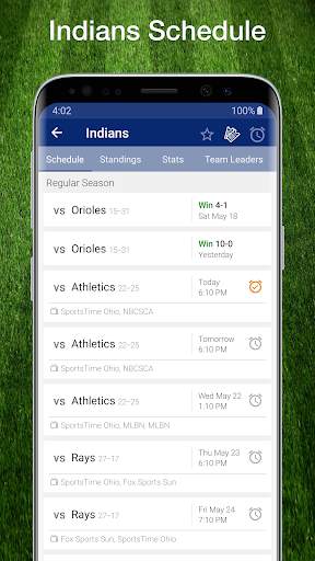 Indians Baseball: Live Scores, Stats, Plays, Games screenshot 1