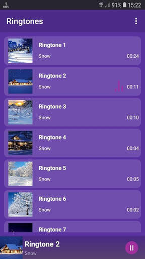 Snow - RINGTONES and WALLPAPERS screenshot 1