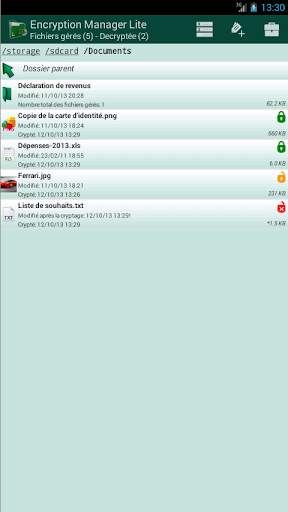 Encryption Manager Lite screenshot 1
