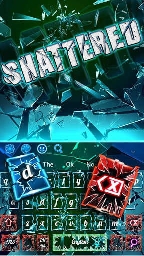 Shattered Glass Keyboard स्क्रीनशॉट 1