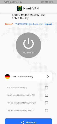 9 VPN - Nine VPN Like Nice Net screenshot 1