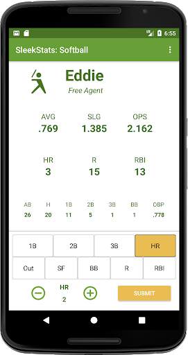 Sleek Stats - Softball StatKeeper screenshot 1