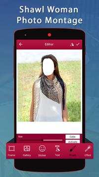 Shawl Woman Photo Montage screenshot 3