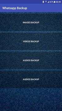 Whatsapp images, videos, audios, docs Backup Local screenshot 2