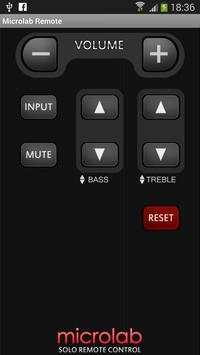 Microlab SOLO remote control screenshot 1