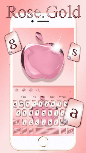 Plush Rose Apple Keyboard Theme screenshot 1