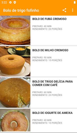 Bolo de trigo fofinho screenshot 4