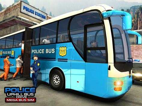 Police Uphill Bus Drive-Mega Bus Simulator screenshot 8