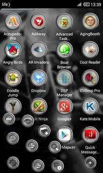 Next Launcher Bio Gray Theme screenshot 4