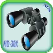 Binoculars zoom camera icon