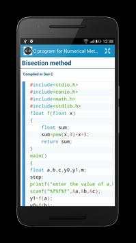 C program for Numerical Method screenshot 3