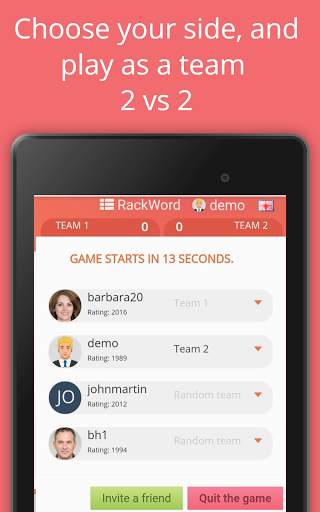 Rackword - Free real-time multiplayer word game screenshot 11