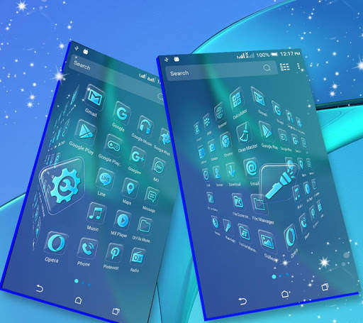 Blue Launcher Theme screenshot 3